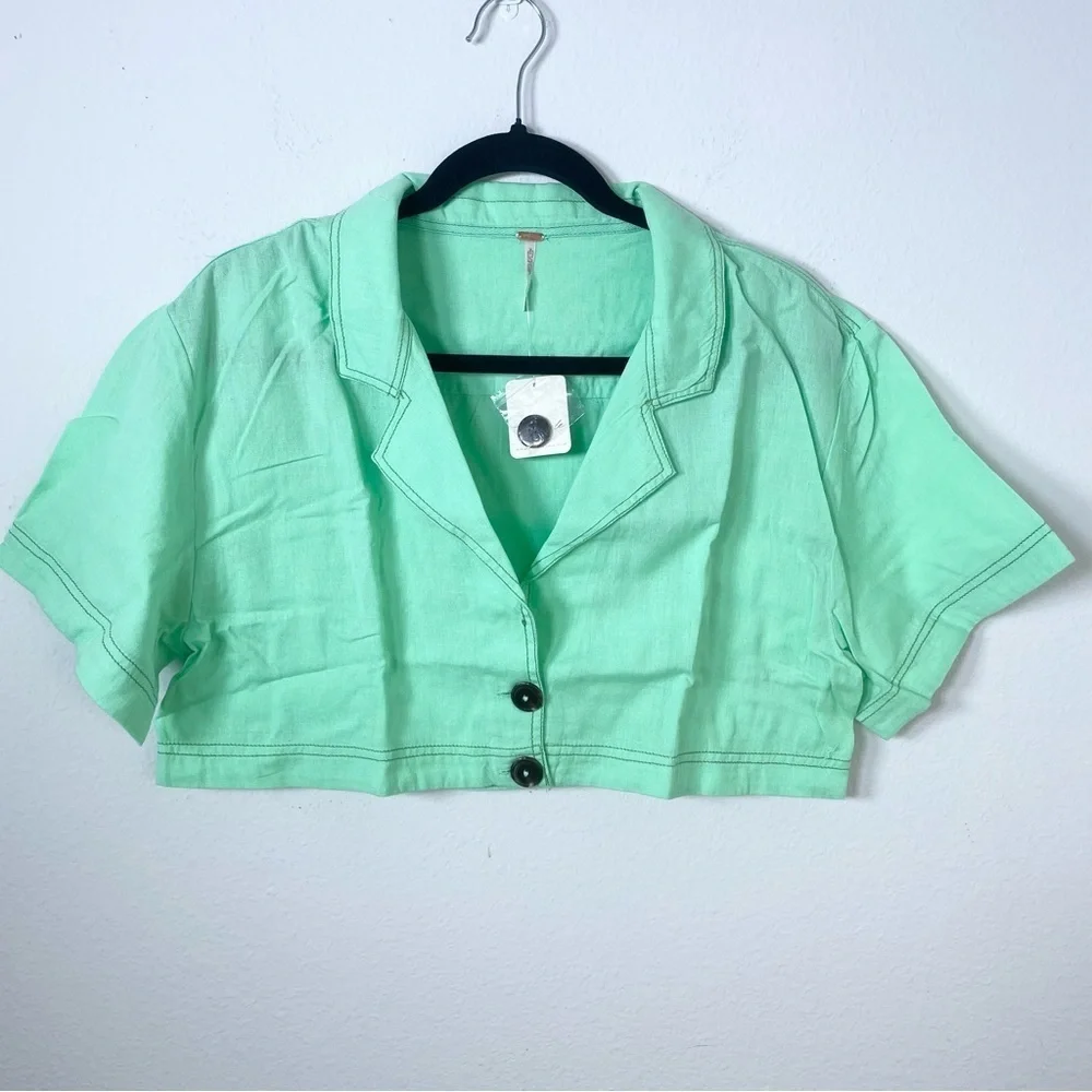 Free People Honeydew Crop Top
